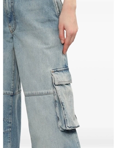 Джинсы карго, синий We11done