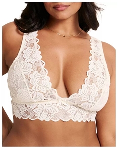 Женский бюстгальтер-бралетт Livi Plus-Size без подкладки, белый Adore me