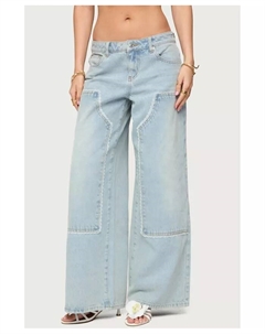 Женские джинсы Teela Lacey с низкой талией Carpenter, синий Edikted