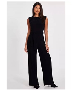 Женский комбинезон ITY с завязкой на талии, черный Quiz