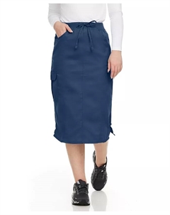 Женская профессиональная эластичная юбка-халат "Debra" с пятью карманами, королевского размера, размер XXL, синий Medichic