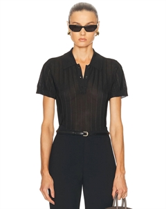 The Ribbed Поло, Black Frame