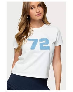 Женская футболка 72, белый Edikted