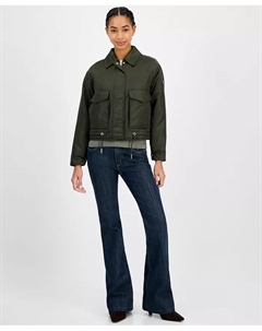 Женская двусторонняя куртка-бомбер MICHAEL Barn, зеленый Michael kors