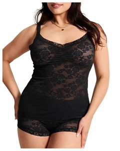 Женский комплект Alicent Plus-Size: майка и шорты, черный Adore me