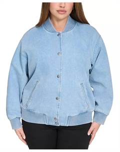 Куртка-бомбер из хлопкового денима большого размера, синий Levi's®