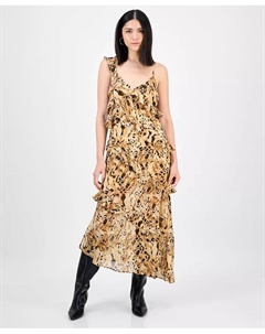 Женское платье без рукавов с леопардовым принтом, коричневый/бежевый Bar iii