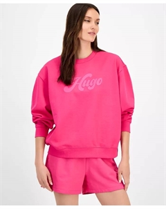 Женская толстовка с логотипом, розовый Hugo
