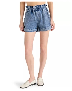 Женские шорты Elare из хлопкового денима с высокой талией, синий Steve madden