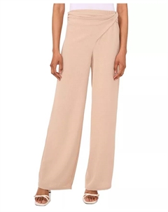 Миниатюрные текстурированные брюки с запахом и талией, коричневый Sam & jess