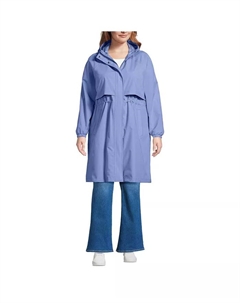 Длинный складной плащ Squall Plus Size, фиолетовый Lands' end