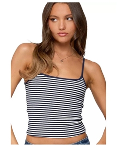 Женская полосатая майка Miller, синий Edikted