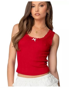 Женская майка Hattie Pointelle, красный Edikted