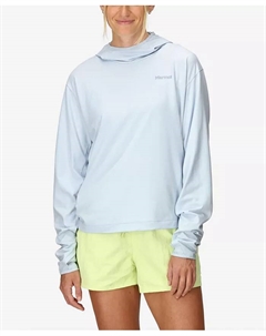 Женская толстовка Air Exchange UPF 50 в стиле пуловера, синий Marmot