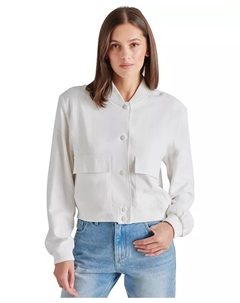 Женская куртка-бомбер Ardine из смесовой льняной ткани, белый Steve madden