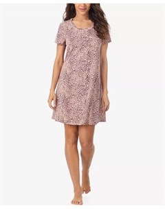 Женская рубашка для сна с коротким рукавом, мультиколор Cuddl duds