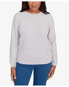 Маленький свитер из шенилла, серый Alfred dunner