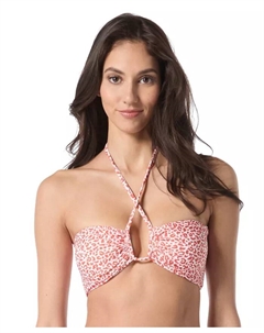 Женский бикини-топ-бандо с бретелькой через шею, мультиколор Vince camuto