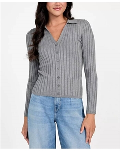 Женский ребристый свитер «Миранда» с длинными рукавами, белый Guess