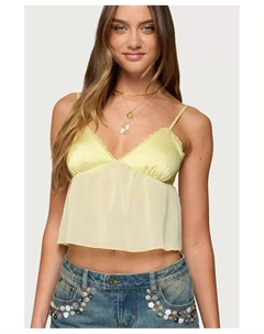 Женский топ-бэбидолл Krisa Sheer из шифона, желтый Edikted