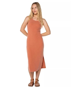 Платье миди без рукавов «Огни большого города» для юниоров, коричневый Roxy