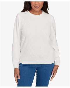 Маленький свитер из шенилла, слоновая кость/кремовый Alfred dunner