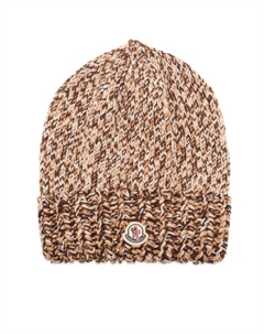 Шерстяная шапка-бини, средне-коричневый Moncler