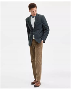 Мужской спортивный пиджак в клетку Modern-Fit, коричневый/бежевый Tommy hilfiger