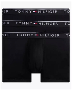 Комплект из 3 мужских микробоксеров с влагоотводящей прослойкой, черный Tommy hilfiger
