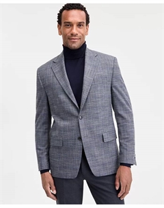 Мужской спортивный пиджак классического кроя из эластичной ткани, серый Michael kors