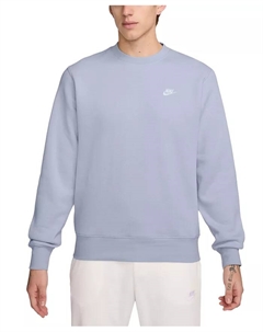 Мужской флисовый пуловер с круглым вырезом и логотипом, фиолетовый Nike