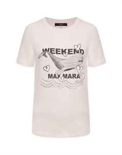 Хлопковая футболка Weekend max mara