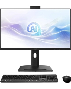 Моноблок 27'' MSI MODERN AM273QP AI 1UM-086RU 9S6-AF0111-086 U7-155H/32GB/1TB SSD/Intel Graphics/2560X1440/kbd/mouse/Wi-Fi/BT/Cam/Win11Pro/black Msi