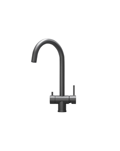 Смеситель для кухни Kitchen Space 7104 цвет Графит матовый Granula