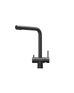 Смеситель для кухни Kitchen Space 7011 цвет Черный матовый Granula