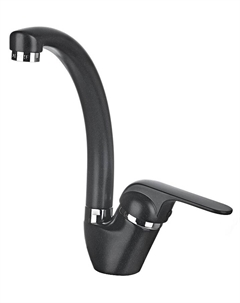 Смеситель для кухни 2024 цвет Черный Granula