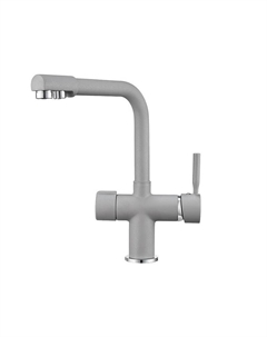 Смеситель для кухни 2088 цвет Алюминиум Granula