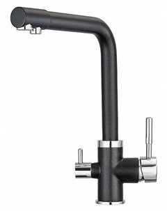 Смеситель для кухни 2015 с фильтром цвет Шварц Granula