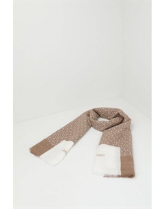 Шарф из хлопка и льна с монограммой логотипа Calvin klein