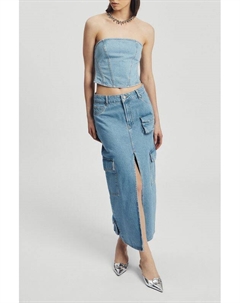 Юбка джинсовая с разрезом Nume