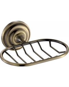 Мыльница-решетка овал подвесная Retro бронза, античная латунь Fixsen
