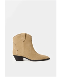 Ковбойские ботильоны серо-бежевого цвета 2mood