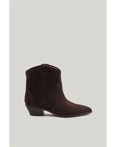 Ковбойские ботильоны темно-коричневого цвета 2mood