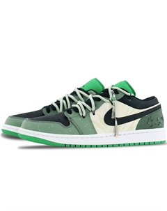 Jordan 1 Vintage Баскетбольные кроссовки унисекс, Green Air jordan