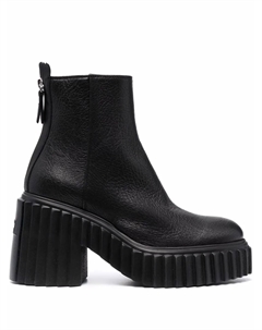 Ботинки на рифленой платформе, черный Agl