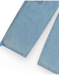 Детские джинсовые брюки карго светлого цвета с регулируемыми манжетами, синий Tuc tuc