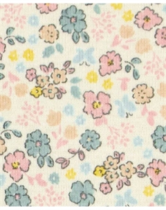 Детский комплект для девочки: топ и штаны из хлопка с цветочным принтом, 2 предмета, мультиколор Carter`s