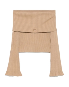 Свитер с открытыми плечами, нейтральный Twin-set kids