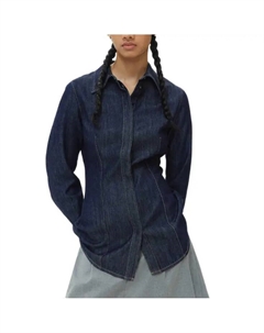 Футболка женская тёмно-синяя H&m