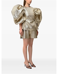 Комплект из топа и шортов с эффектом металлик, золотой Anouki